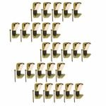 Everhang 8kg Brass Plated Picture Hanging Angle Drive Hook - 25 Pack