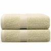 LINENOVA 2x Large Bath Sheets Cotton 550GSM Towels 90x180 cm - Sand