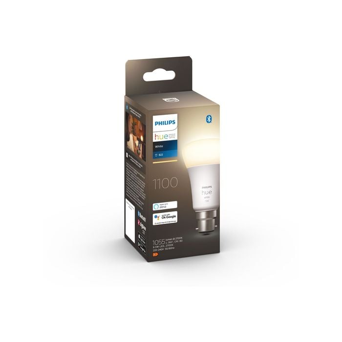 Philips Hue 9.5W A60 B22 ANZ White Globe