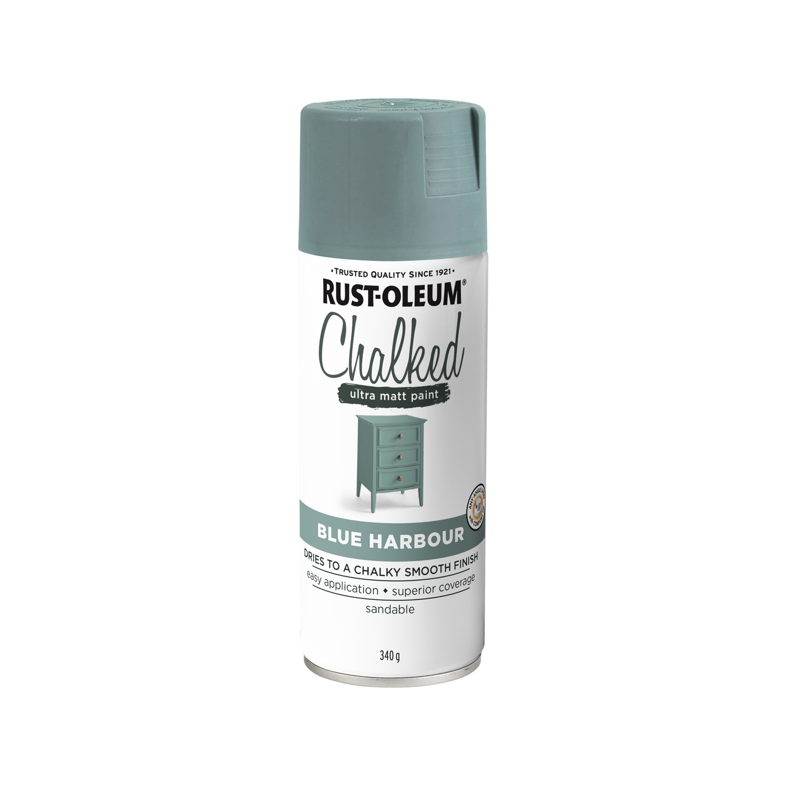 Rust-Oleum 340g Blue Harbour Ultra Matt Chalked Spray Paint
