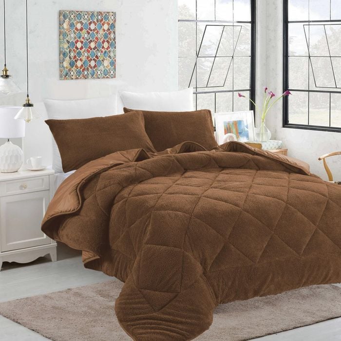 Ramesses Teddy Fleece Comforter Set
