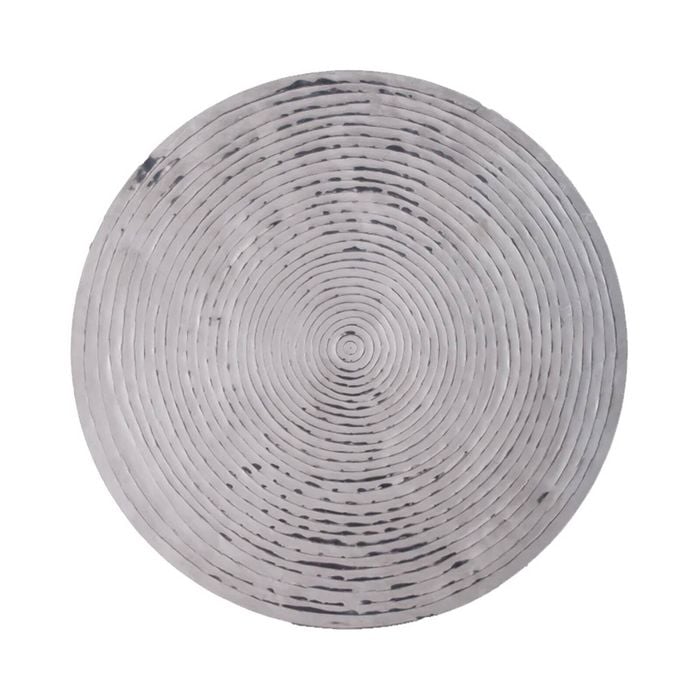Ssh Collection Goren 76cm Wide Concentric Circle Wall Art - Polished Aluminium