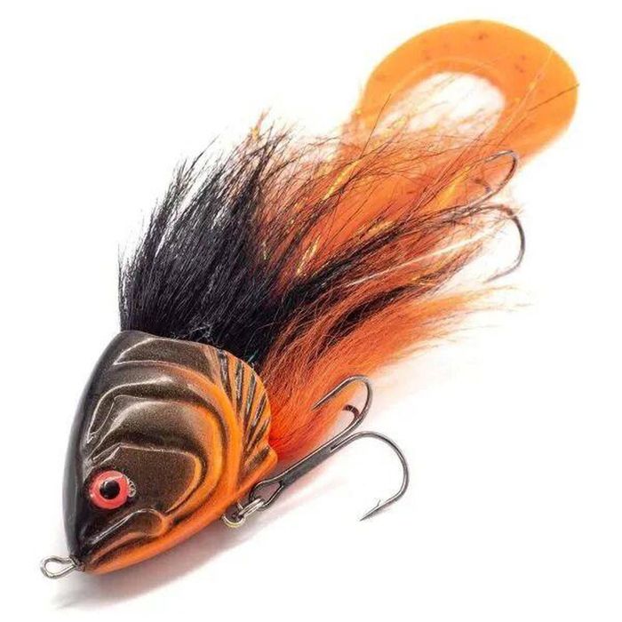 Jerkfly 30cm Curly Tail Light Weight Hybrid Fishing Lure Orange Devil