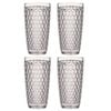 4PK Ladelle Tate Geometric 450ml Highball Acrylic Tumbler Drinking Cup - Clear
