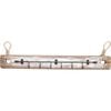 LVD Reclaimed Wood Rustic Wall Mounted Hooks Small 44x5.5cm