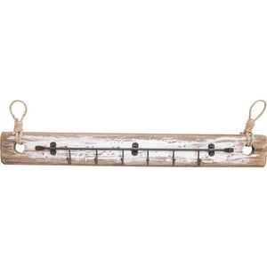 LVD Reclaimed Wood Rustic Wall Mounted Hooks Small 44x5.5cm