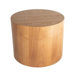 SK Designer Living | Woody Round Wood Side Table - Natural