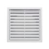 Builders Edge 100mm White Grill Vent with Insect Screen