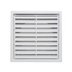 Builders Edge 100mm White Grill Vent with Insect Screen