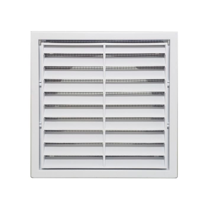 Builders Edge 100mm White Grill Vent with Insect Screen