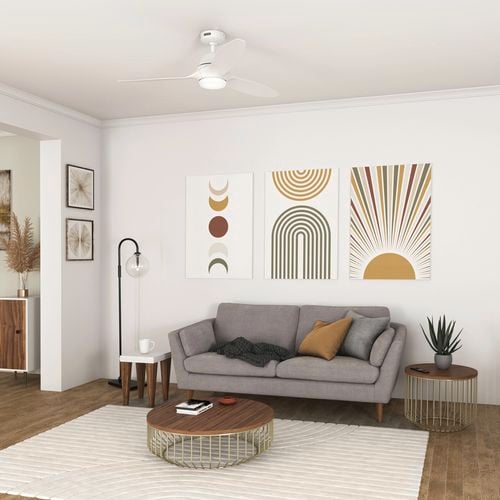 Hunter's ceiling fan in a living room setting