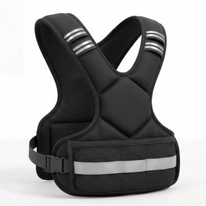 Advwin Adjustable Weighted Vest 5KG, Breathable SBR Neoprene Weight Vest with Removable Iron Sand Bags for Running