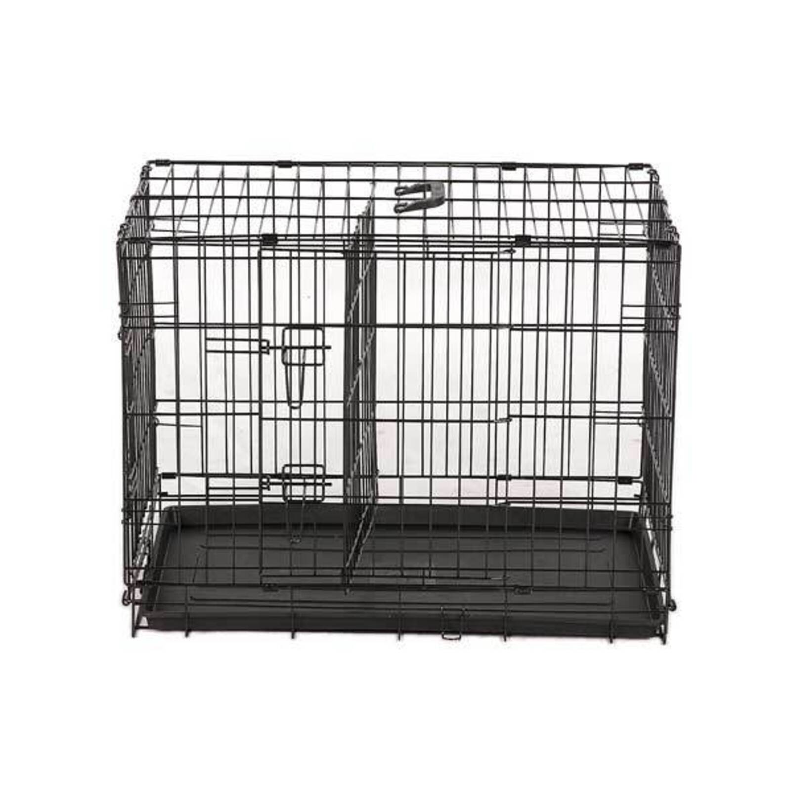 YES4PETS 24 Collapsible Metal Dog Rabbit Crate Puppy Cage Cat Carrier With Divider Bunnings Australia