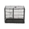 Yes4pets 24' Collapsible Metal Dog Rabbit Crate Puppy Cage Cat Carrier With Divider