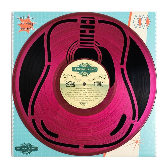 Yesterday’s Vinyl Music Lover 3D Decoration Acoustic Guitar Assorted