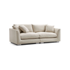 Harmony 3 Seater Fabric Sofa Cream