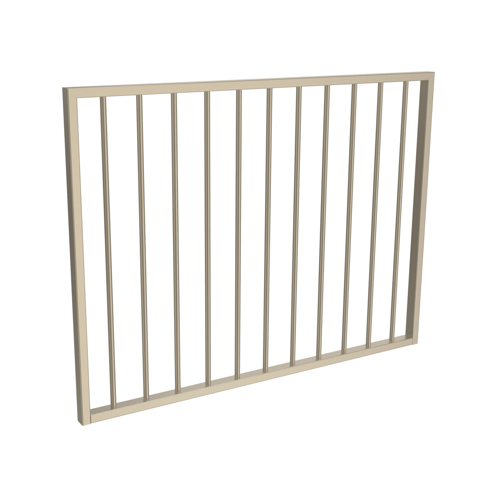 ProtectorAl 0800 - 1200 x 0900mm Paperbark Aluminium Garden Gate Flat Top product image