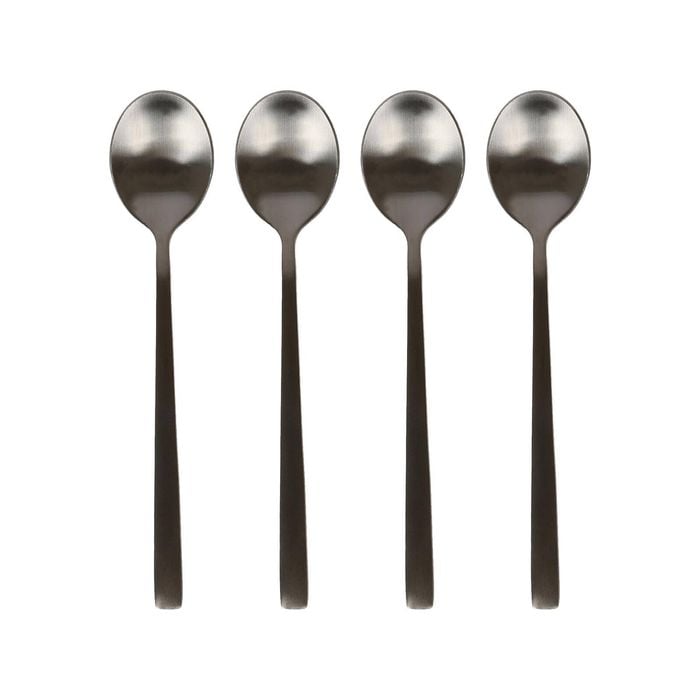 Argon Tableware Stainless Steel Teaspoons - 14.5cm - 12x Durable Rust Resistant Stainless Steel Dishwasher Safe Flatware Set