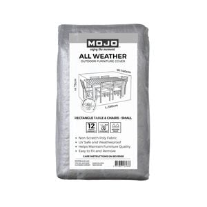 Mojo Small Rectangle Table and Chairs All Weather Outdoor Furniture Cover