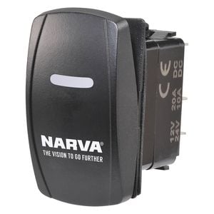 NARVA 12/24V On/Off LED Illuminated Sealed Rocker Switch (Blue)