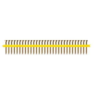 Simpson Strong-Tie 10G x 50mm Yellow Zinc Quik Drive WSV Subflooring Collated Screws - 2500 Pack