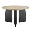Terra Coffee Table Round Oak and Black