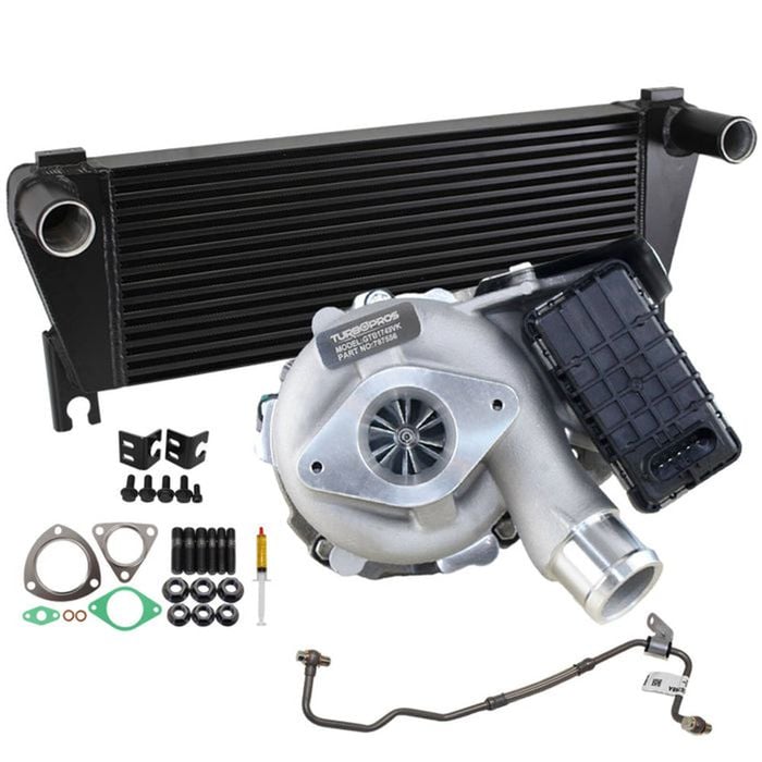 Upgrade Billet Turbo Charger With 70mm Intercooler And Genuine Oil Feed Pipe For Ford Transit 2.2l Rwd 2011-