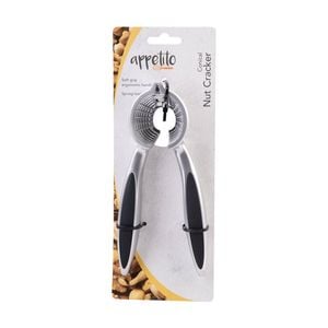 Appetito Conical Nut Cracker Kitchen Tool W/ Soft Grip Ergonomic Handle