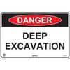 Pinnacle 600 x 400mm Metal Danger Deep Excavation Sign