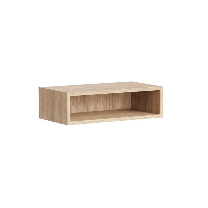 Kaboodle 600-699mm Almond Oak Customisable Infill Open Shelf