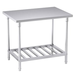Soga 100x70x85cm Stainless Steel Prep Bench