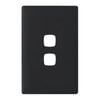 HPM LINEA 2 Gang Coverplate