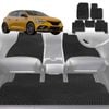 6D Diamond Car Floor Mats for Renault Megane R.S.2017-Current-Full Set-Black-Outback GT