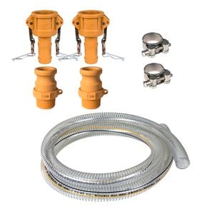 Ozito 25mm 1" Type C & F Camlock Tank to Pump Connection Kit