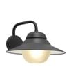 CLA Lighting Exterior Matt Black and Matt White with Frosted Diffuser Wall Light IP44 Matt Black