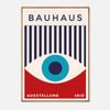 Galrie Bauhaus Ausstellung Exhibition 1919 - Iconic Modernist Art Print for Home Decor, Wood Frame, A4 21 x 30cm (8 x 12inch)