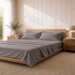 Royal Comfort 1000TC Balmain Bamboo Cotton Sheets Set Pewter King