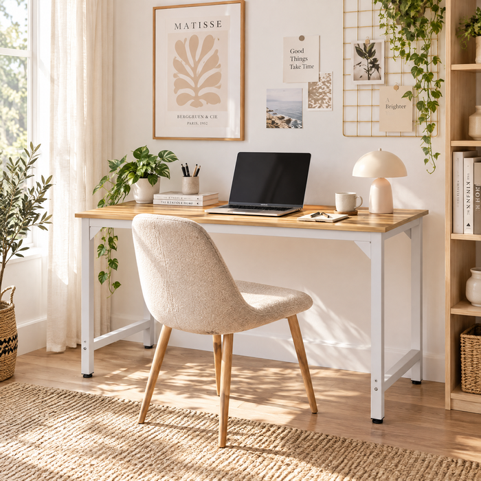 Ufurniture Office Desk Computer Table 120*60cm Oak