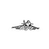 Ignite Laser Dassault Rafale - Multirole Fighter Aircraft Silhouette Metal Wall Art Rustic Metal 23.6 inch - 60 cm