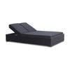 Outdoor Breeze Wicker Double Sun Lounge With Adjustable Back Rests - Charcoal