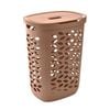EzyStorage 62.5L Latte Fleur Laundry Hamper With Lid