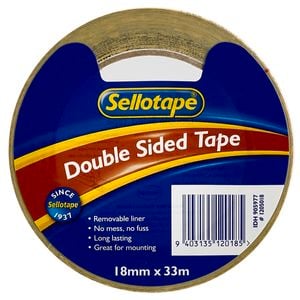 Sellotape® 18mm x 33m Double Sided Tape