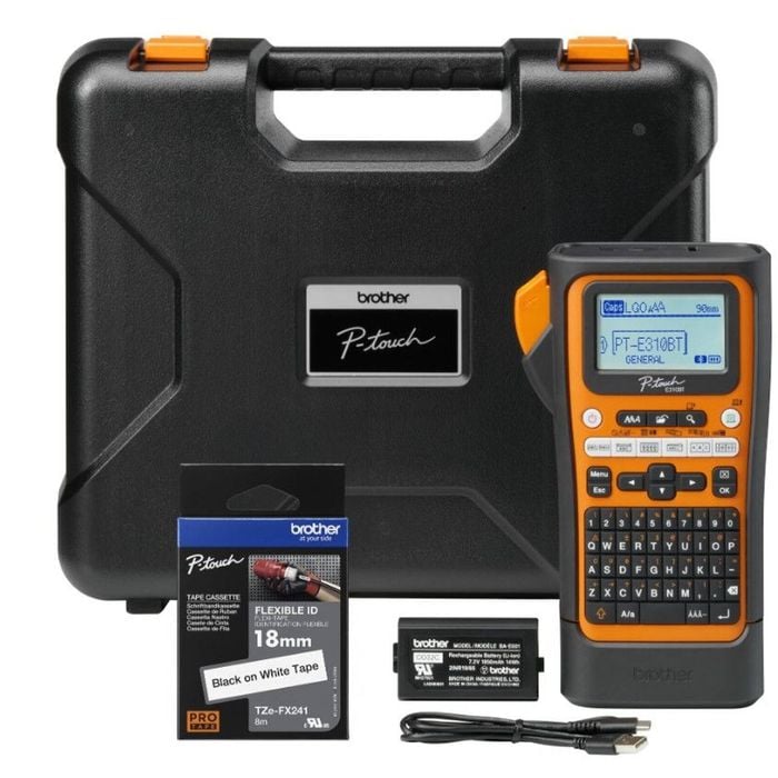 Brother Pt-e310btvp Label Printer - Battery & Case Included