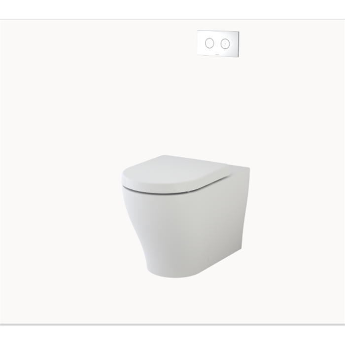 Caroma Luna Cleanflush Invisi Series II Wall Faced Toilet Suite WELS 4 Star 4.5L/Full