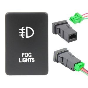 Switch Boss Blue LED Push Switch fits Toyota Hilux (2015+) Prado 200 Series (2015+) - Fog Lights