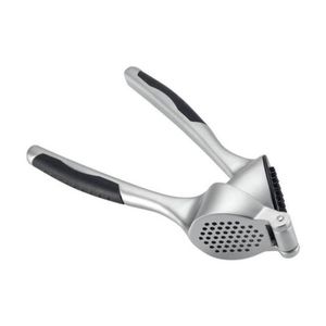 Incasa Durable Stainless Steel Garlic Press Slip Resistant Handle-Matt