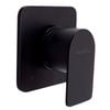 Aquatica Metalique Black Square Shower Mixer - Black