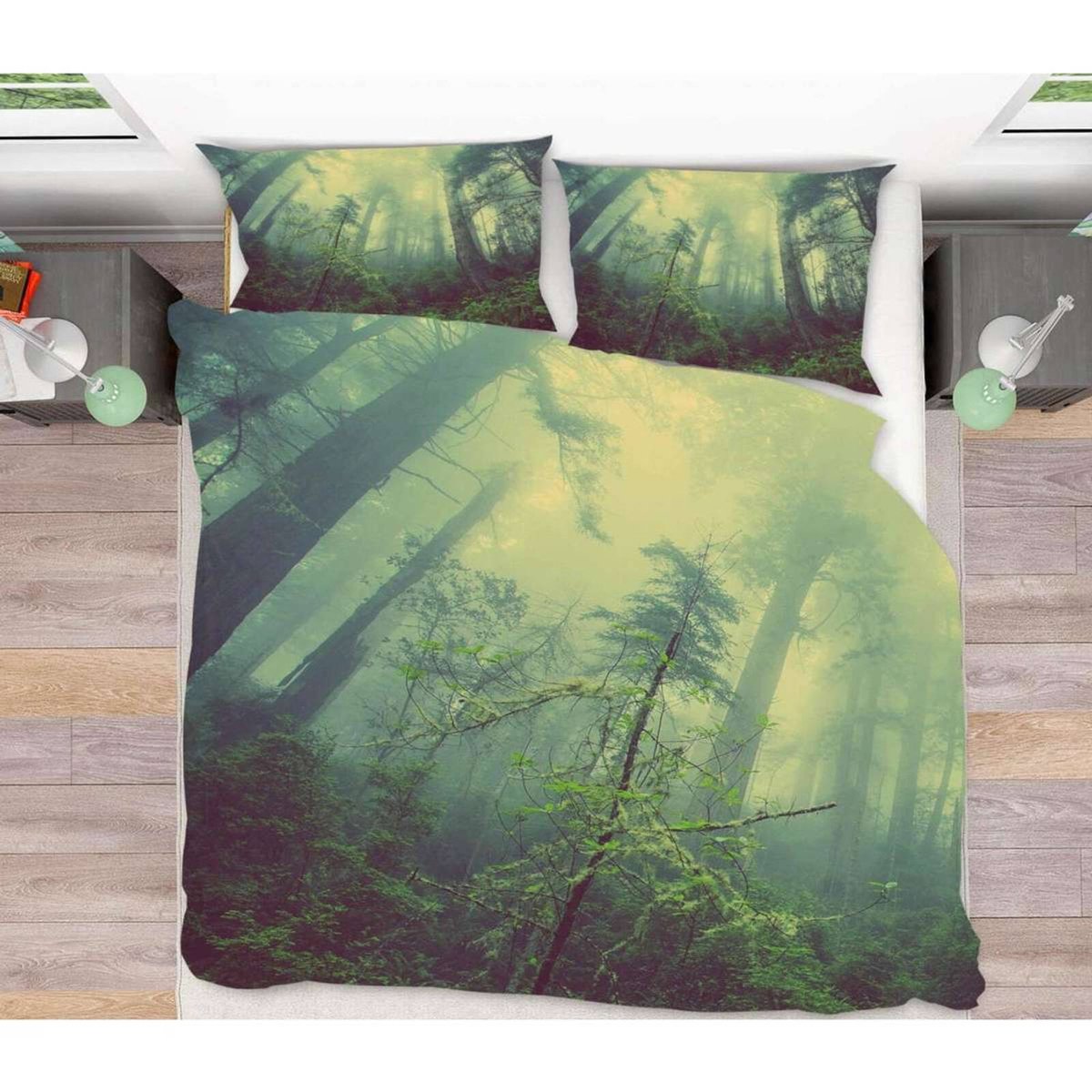 3D Tree Valley 1075 Allan P. Friedlander Bedding Bed Pillowcases Quilt