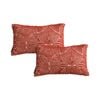 SOGA 2X 30CM Cinnabar Lumbar Throw Pillows