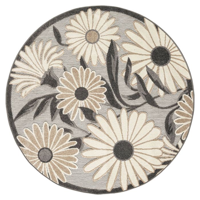Haven Premium Round Rug - Haven Silver 240x240